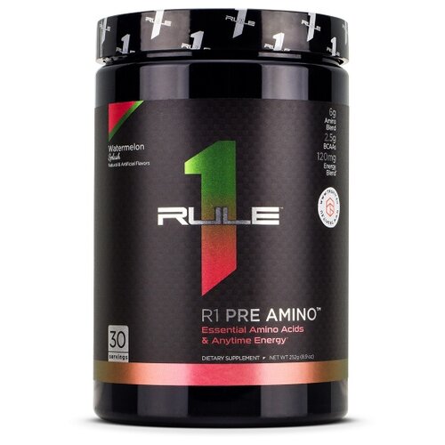 Аминокислота Rule 1 Pre Amino, арбуз, 252 гр. r1 pre amino energy rule 1 252 258 гр арбуз