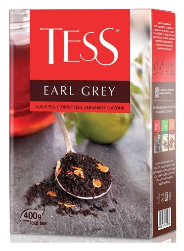 Tess Earl Grey чай черный листовой 400 г - фотография № 3