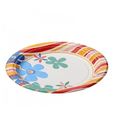 фото Набор тарелок одноразовых "поп-арт", 6 штук (диаметр 23 см) мистерия