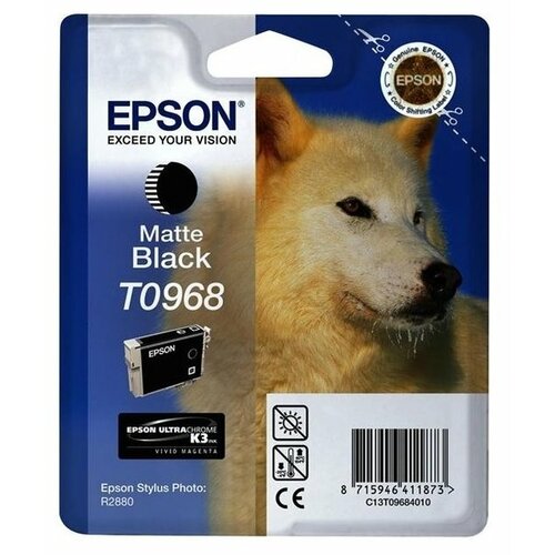 Картридж Epson C13T09684010, 495 стр, черный матовый картридж epson c13t09684010 495 стр черный матовый