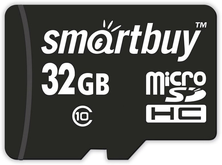 Карта памяти MicroSDHC SmartBuy 32Gb, UHS-1, Class 10 (SB32GBSDCL10-00)