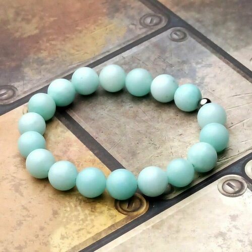 фото Браслет, размер 18 см, голубой нет бренда