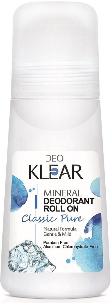 DeoKlear Classic Pure Минеральный роликовый (roll-on) дезодорант Без запаха 65 мл