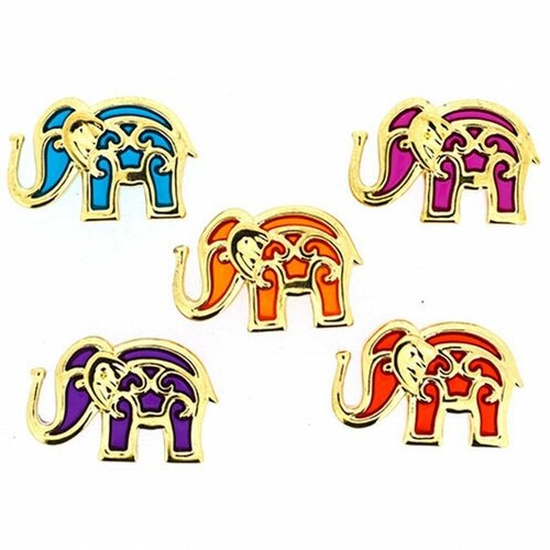 Пуговицы декоративные Bollywood Elephants #1177340 Dress It Up 25 x 17 мм