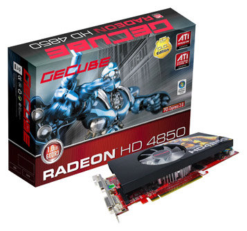 Видеокарта GeCube Radeon HD 4850 650Mhz PCI-E 2.0 1024Mb 1986Mhz 256 bit 2xDVI TV HDCP YPrPb