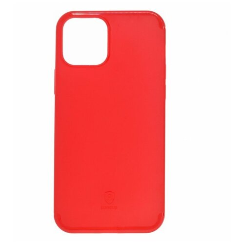 Силиконовый чехол Baseus для Apple iPhone 12 / iPhone 12 Pro, красный силиконовый чехол ленивец на apple iphone 12 pro