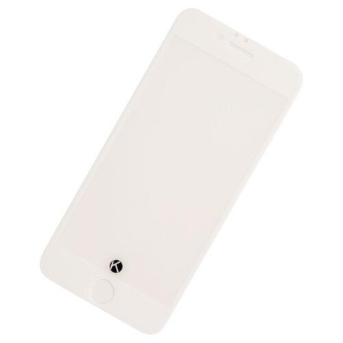 Krutoff / Стекло защитное Full Glue Premium Krutoff для iPhone 6/6S белое