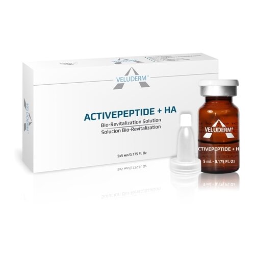 Veluderm Косметический коктейль ACTIVE PEPTIDES + HA, 5 мл, 5 шт.