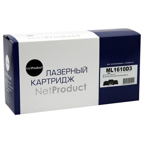 Картридж NetProduct ML-1610D3 для Samsung ML-1610/2010/2015/Xerox Ph 3117/3122, 3K, черный, 3000 страниц барабан static control для samsung ml 1610 1615 1640 2010 2015 xerox ph 3117 3200 green