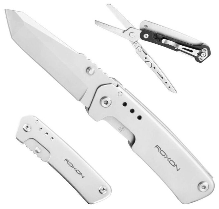 Нож многофункциональный Roxon KS KNIFE-SCISSORS, металлический S501