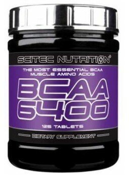 BCAA в капсулах, таблетках Scitec Nutrition BCAA 6400 125 таб