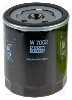 W 7052_фильтр Масляный! Vw T5 2.0d 09> MANN-FILTER арт. W 7052