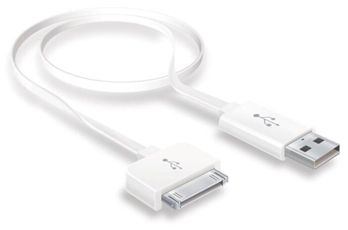 Кабель Craftmann USB - Apple 30 pin (C3.01.001) 0.4 м белый фото 1