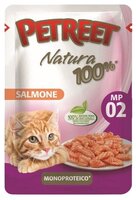 Корм для кошек Petreet (0.07 кг) 1 шт. Natura 100% Лосось. Влажный корм 0.07 кг 1