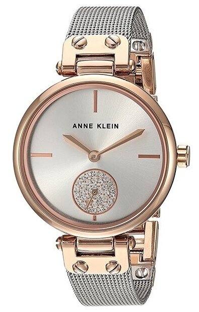 Наручные часы ANNE KLEIN Crystal Metals 103710, мультиколор, серебряный