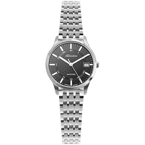фото Наручные часы adriatica часы наручные adriatica a3156.5114q, серебряный, черный