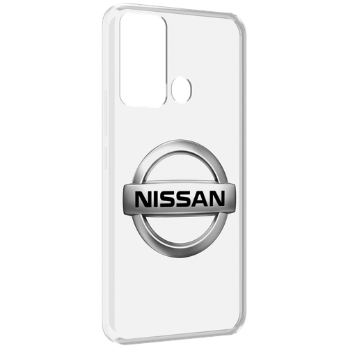 Чехол MyPads nissan-ниссан-3 мужской для Infinix Hot 12i задняя-панель-накладка-бампер