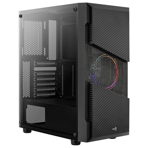 Компьютерный корпус AeroCool Menace Saturn FRGB V1 черный корпус atx aerocool ore saturn frgb g bk v1 без бп чёрный