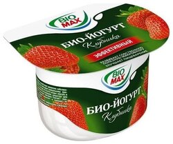 Biomax йогурт клубника 2.6%, 125 г