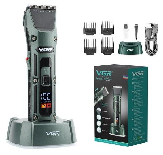 Профессиональная машинка для стрижки волос VGR V-696 - фотография № 3