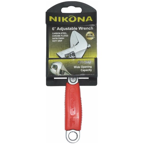 Разводной ключ NIKONA 150 мм с эргономической ручкой 01-041