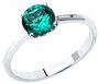 Серебряное кольцо Diamant online 275033 с гидротермальным изумрудом