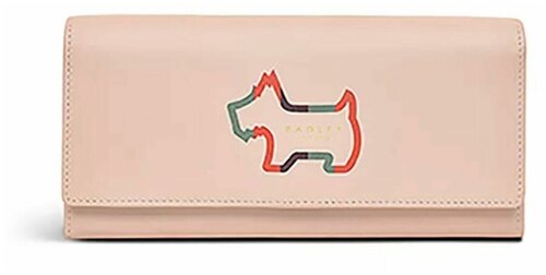 Кошелек Radley London женский розовый кожаный на клапане с лого, в коробочке London Radley Women’s Leather Flapover Wallet