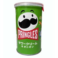 Pringles Картофельные чипсы со вкусом сметаны и зелёного лука, 53 г