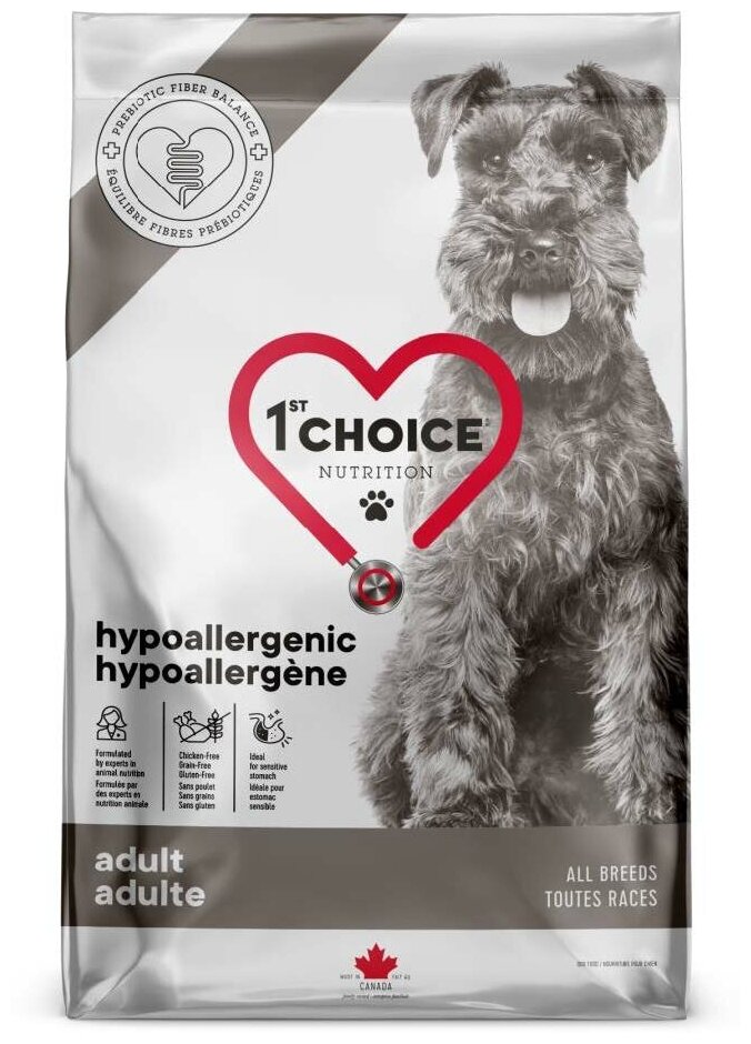 1st CHOICE Корм для собак Grain Free Hypoallergenic Гипоалергенный Утка