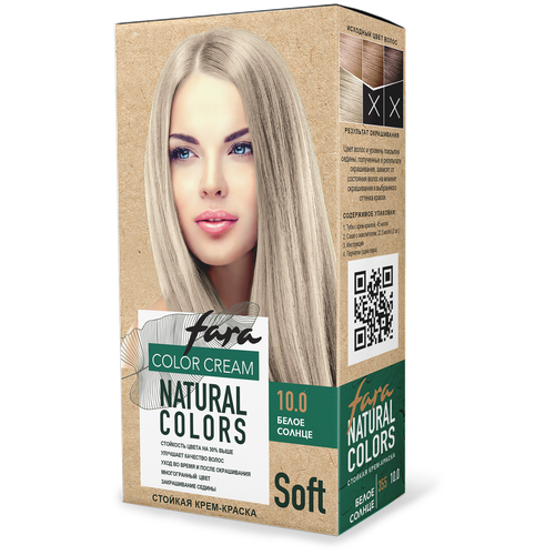 Краска для волос FARA Natural Colors Soft 355 белое солнце, 116 г