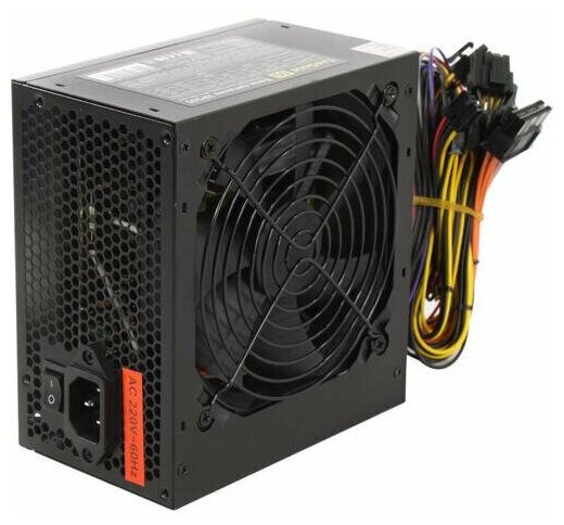 Exegate EX282070RUS-PC Блок питания 550W ExeGate XP550 (ATX, PC, 12cm fan, 24pin, 4pin, PCIe, 3xSATA, 2xIDE, black, кабель 220V в комплекте)