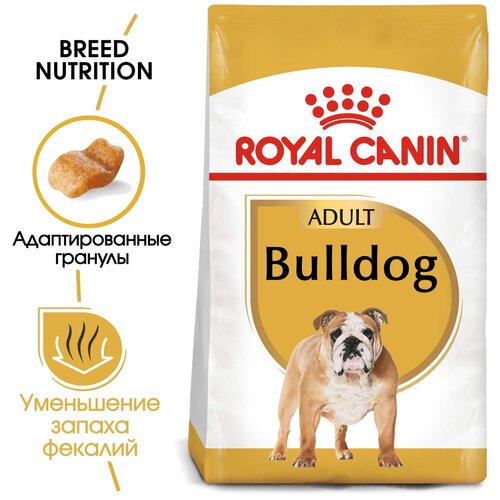 Сухой корм для собак Royal Canin Бульдог 1 уп. х 2 шт. х 12 кг корм для собак royal canin bulldog adult 24 для породы бульдог 3 кг