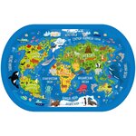 Пазл ЯиГрушка Карта Мира, деревянный, 36 элементов - изображение