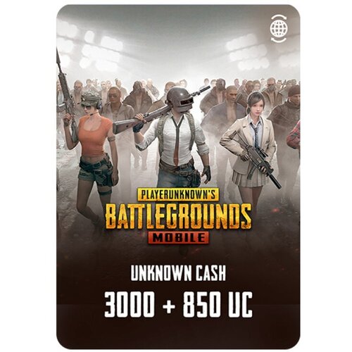 Игровая валюта PUBG Mobile 3000 850 UC Цифровая версия 779900₽