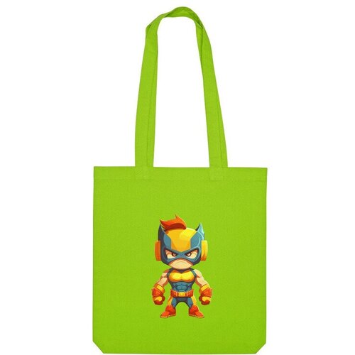 Сумка шоппер Us Basic, зеленый сумка супергерой хаз оранжевый