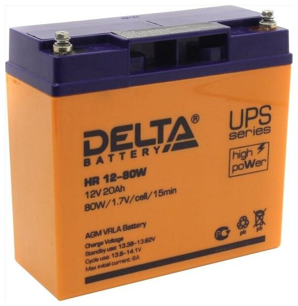 Батарея Delta HR 12-80W 20Ач 12B