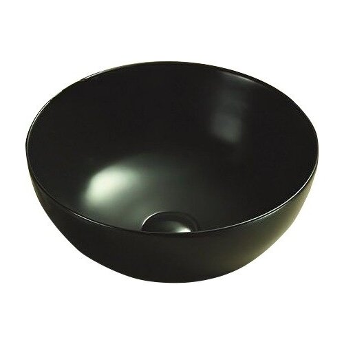 Раковина керамическая накладная Art&Max AM-107-MB, цвет чёрный матовый, 358х358х155 раковина чаша aquanet perfect 2 mb 48 273677 черная матовая