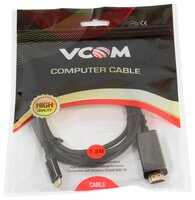 Кабель VCOM USB Type-C - HDMI (CU423C) 1.8 м черный