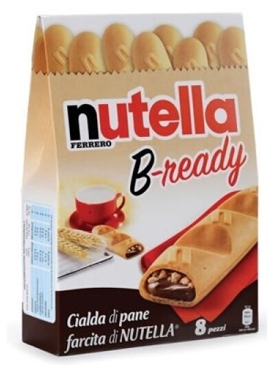 Бисквитные батончики Ferrero Nutella B-ready (Венгрия), 132 г - фотография № 4