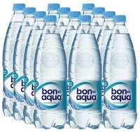 Вода питьевая Bon Aqua негазированная ПЭТ, 12 шт. по 1 л