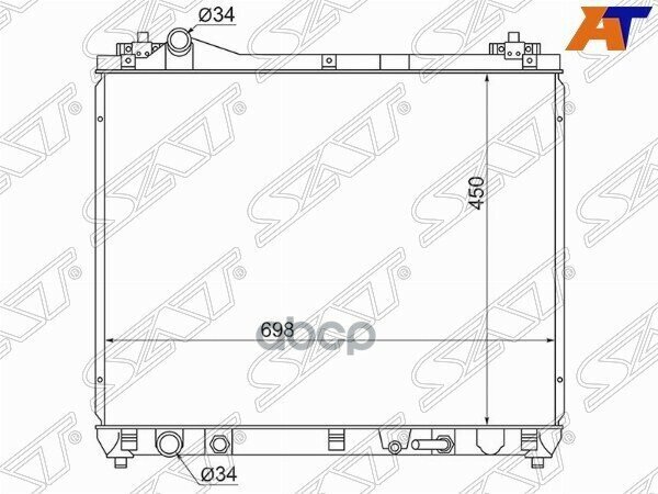 Радиатор Suzuki Grand Vitara 05-16 Sat арт. SG-SK0006-J20A