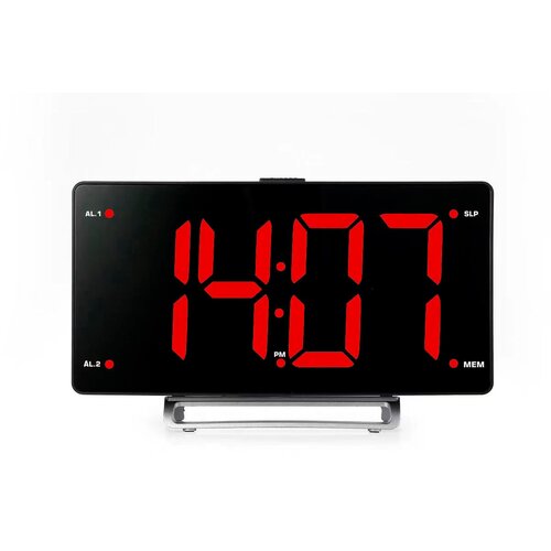 Радиобудильник Hyundai H-RCL246 черный LCD подсв красная часы цифровые FM 320500₽