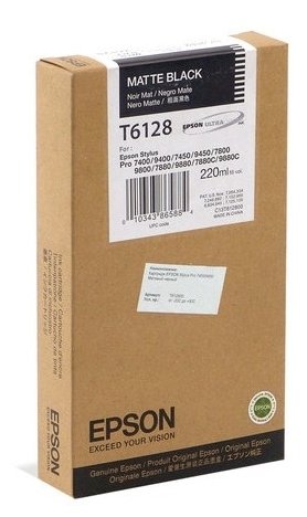 Картридж для струйного принтера EPSON T6128 Matte Black (C13T612800)