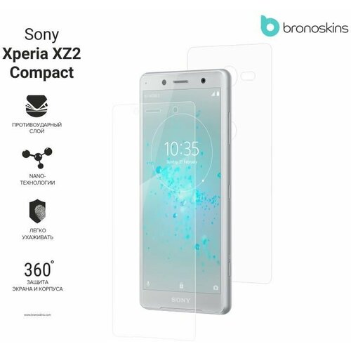 Защитная пленка для Sony Xperia XZ2 Compact (Глянцевая, Защита экрана FullScreen)