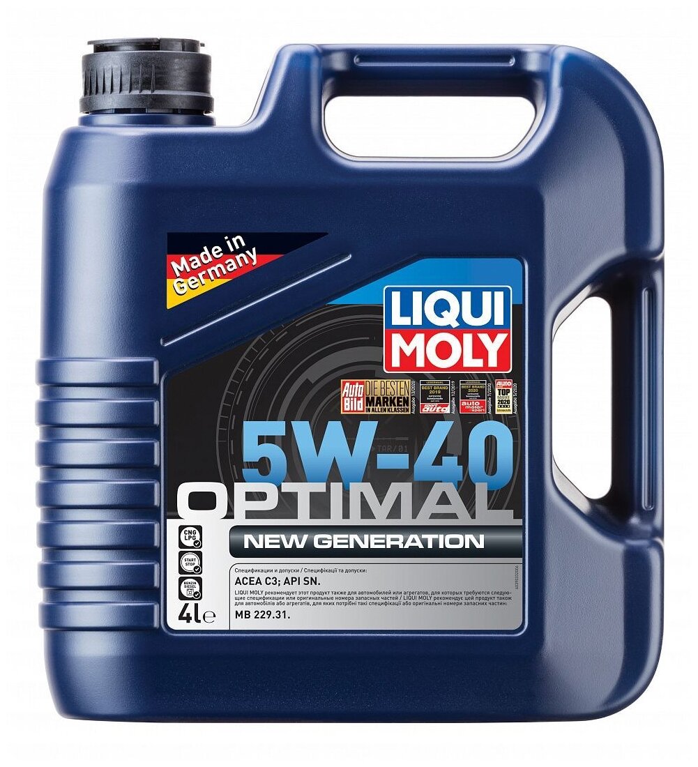 HC-синтетическое моторное масло LIQUI MOLY Optimal New Generation 5W-40