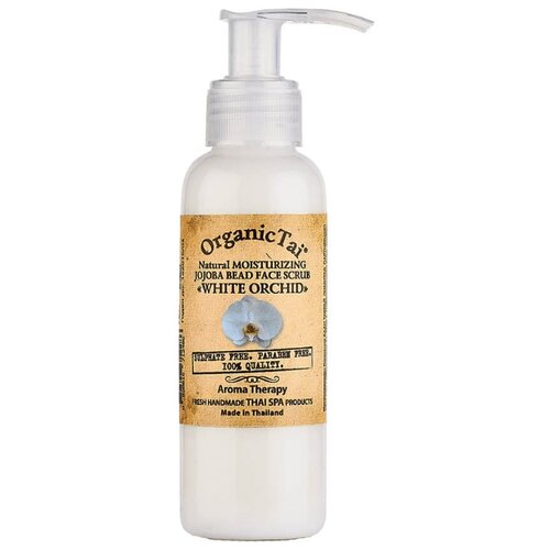 фото Organic TAI скраб для лица Natural Moisturizing Jojoba bead White Orchid 120 г