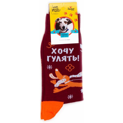 Носки с рисунками St.Friday Socks - Хочу гулять 38-41