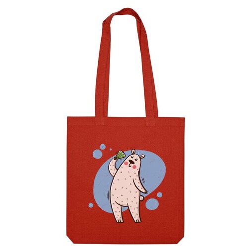 фото Сумка шоппер us basic, красный