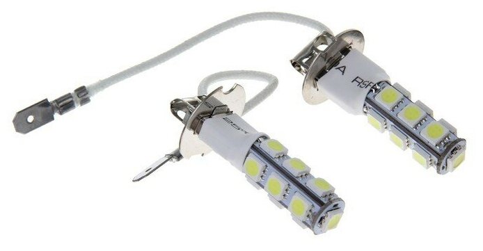 Автолампа светодиодная H3 12 В 13 SMD-5050 2 шт белый