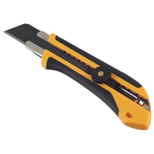 Нож строительный Olfa 25 мм с ломающимся лезвием пластиковый корпус нож строительный olfa 45 мм с круглым лезвием